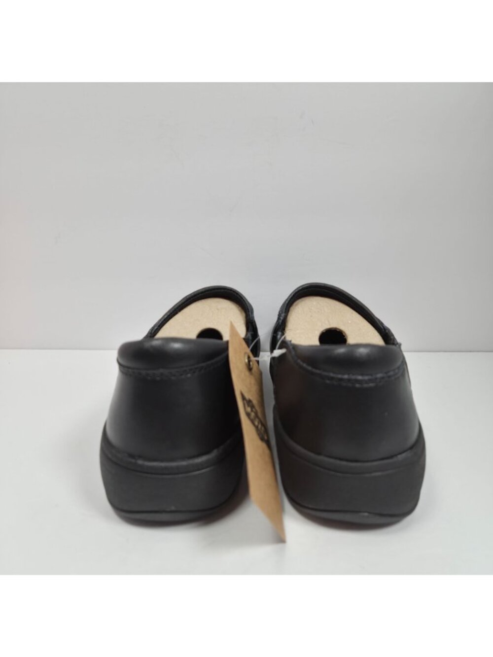 Mozo Forza Oil Slip Resistant Traction Women's Black Leather Clog US Sz 7.5 NWT - Picture 4 of 8